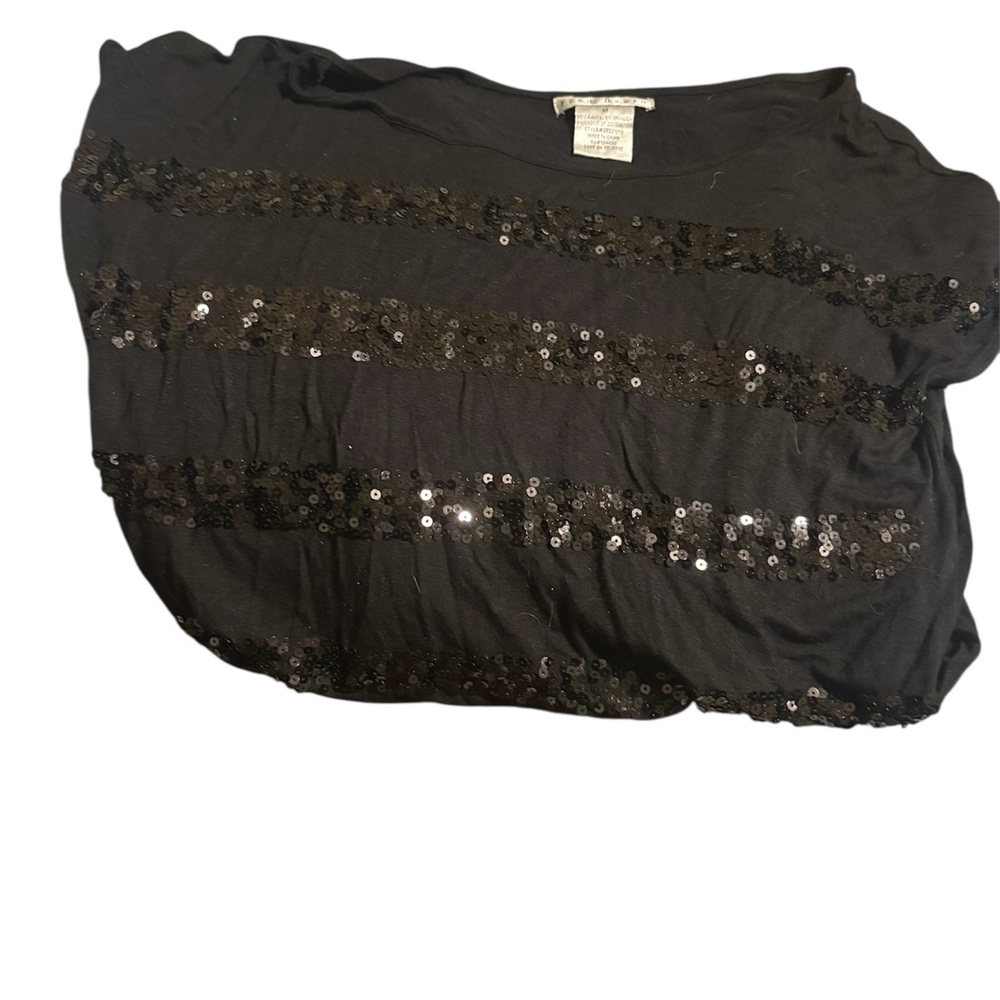 Fred David Black Sequin Blouse/ Tunic
